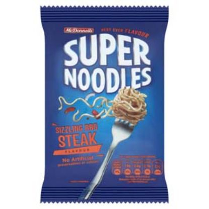 Picture of McDonnells SuperNoodles Sizzling BBQ Steak 85g x24